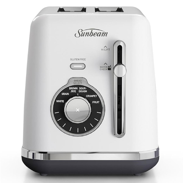 Sunbeam Alinea Select 2 Slice Toaster Ocean Mist White TA2820W