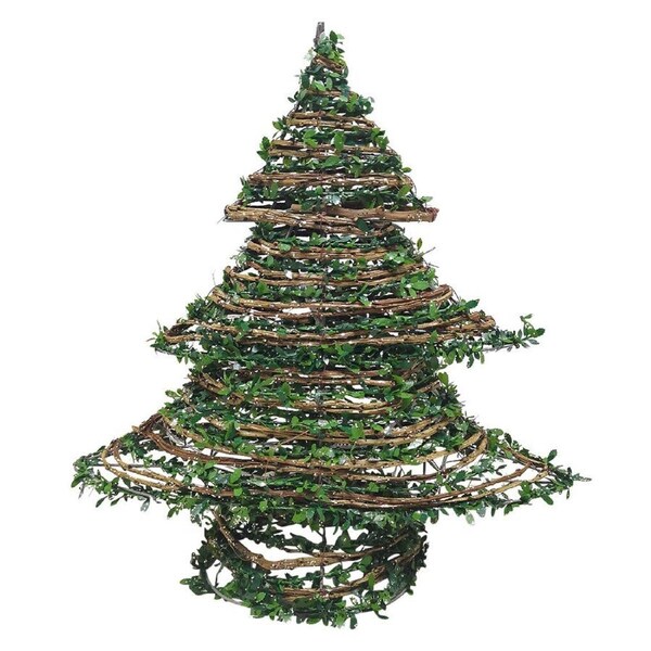 LVD Xmas Tree Jingle Festive Christmas Home/Office Decor w/ Led Light 40cm