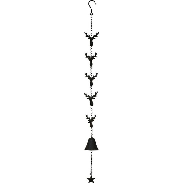 LVD Metal Hanging Bell Deer Decorative Chime Outdoor Home/Garden Decor 98cm