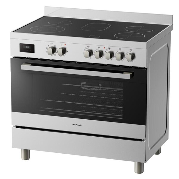 Domain Stainless Steel Fascia 9 Function Oven Fully Electric Freestanding Cooker - 900mm