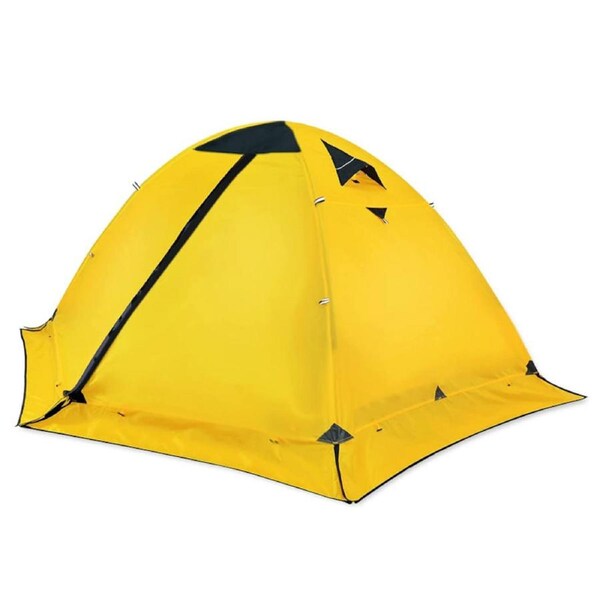 Nevenka Camping Tent Waterproof Ultralight Backpacking Double Layer Tent Easy Set Up-Yellow 3 Person