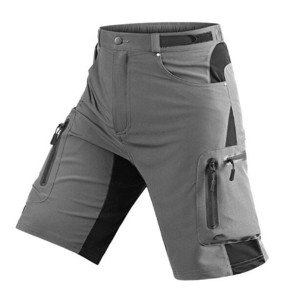 Nevenka Mens Outdoor Quick Dry Stretchy Shorts for Camping Hiking-Grey 2XL
