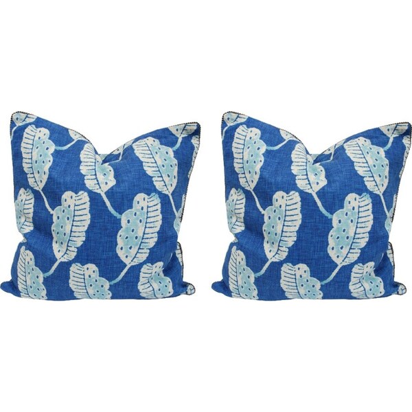 2x LVD Cushion Botanical Leaf Ink Ds Throw Pillow Home/Lounge Decor 50cm Square