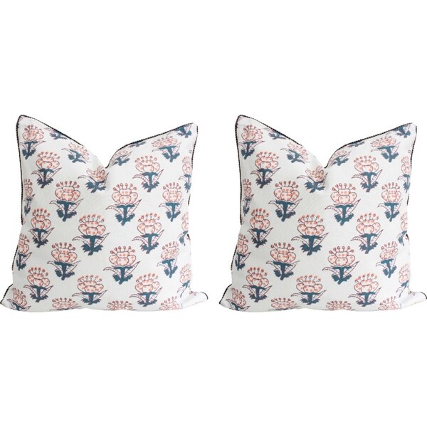 2x LVD Cushion Raja Block Decorative Throw Pillow Home/Lounge Decor 50cm Square