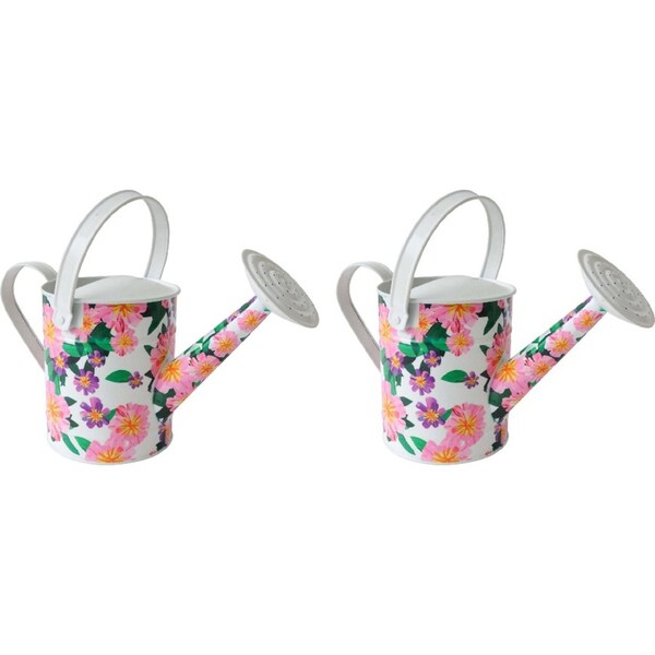 2x LVD Aluminium 1L Watering Can Gardening Hibiscus Home/Garden Decor Medium