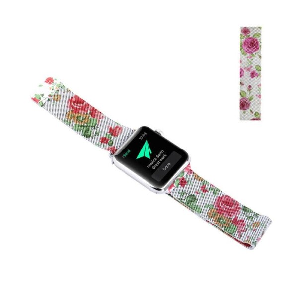 Nevenka Stainless Steel Magnetic Watch Bands For Apple Watch for iWatch Series SE/7/6/5/4/3/2/1-Rose 38/40/41mm