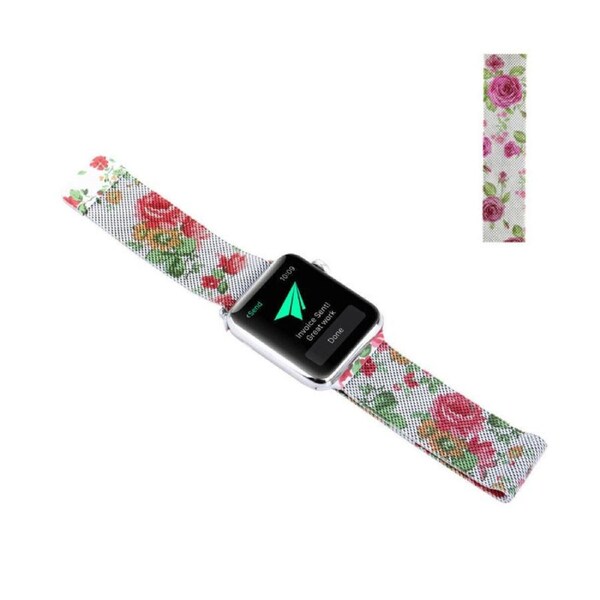 Nevenka Stainless Steel Magnetic Watch Bands For Apple Watch for iWatch Series SE/7/6/5/4/3/2/1-Rose 42/44/45mm