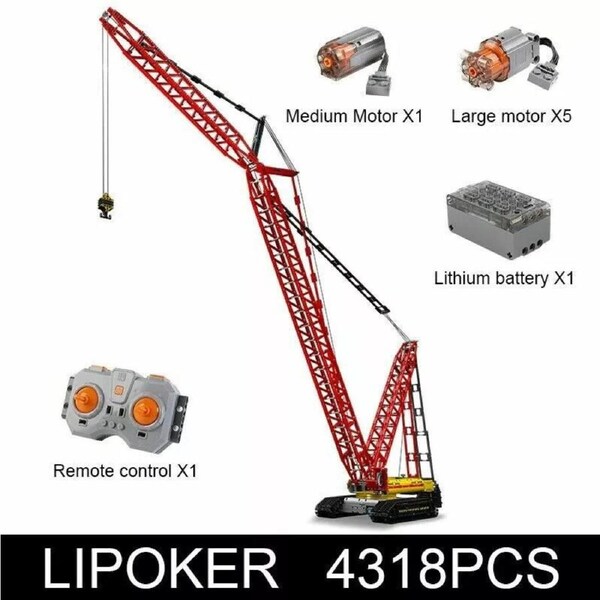 Building Blocks Mould King RC BIG Crawler Crane Brick DIY Model Kids Toys