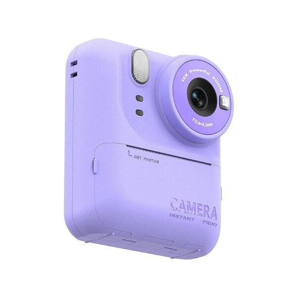 Instant Print Camera with 48MP HD 1080P Video 16x Zoom Games Music Player Includes 32GB Card and Free Paper Roll