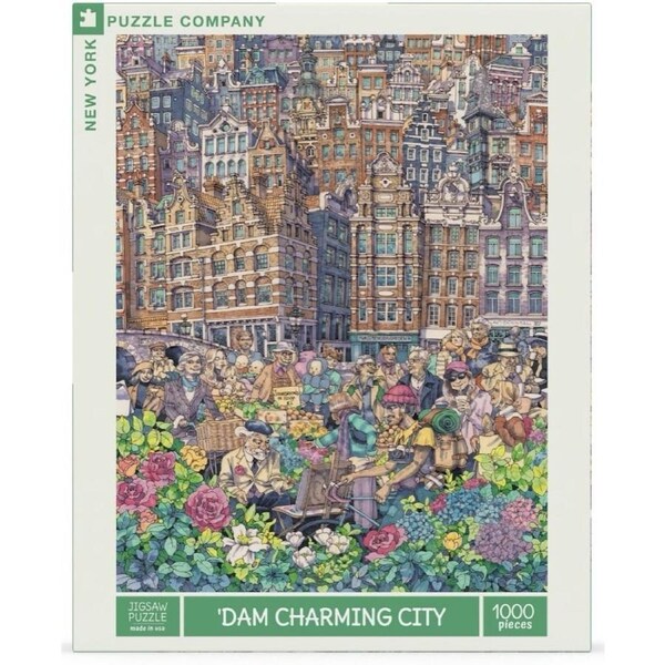 New York Puzzle Company - Dam Charming City Puzzle 1000pc