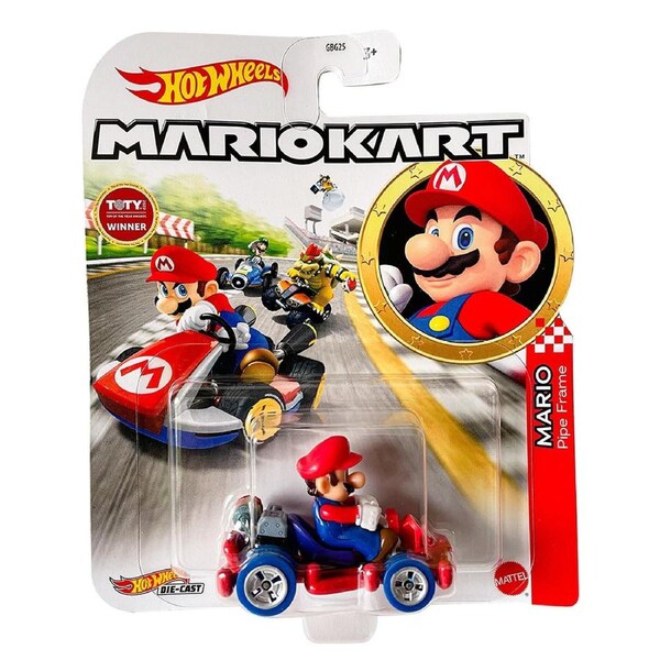 Hot Wheels Die Cast Mario Kart Mario Pipe Frame