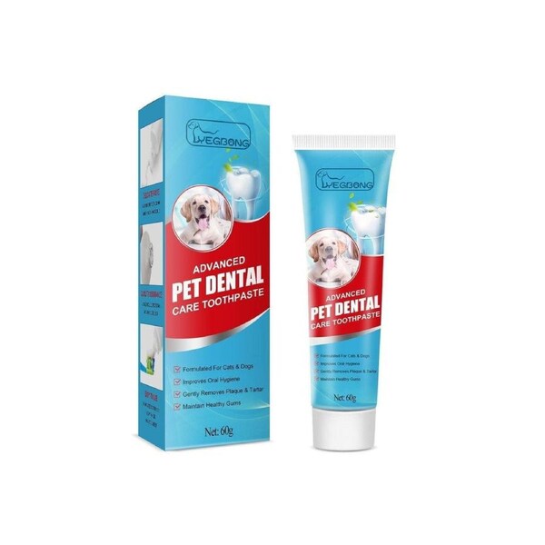 Pet Toothpaste Dog Cat Fresh Breath Tartar Removal Oral Care Edible Cleaning