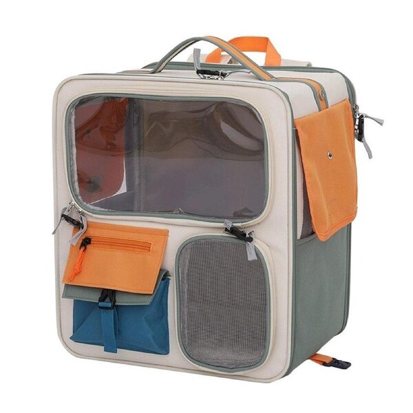 Large Capacity Pet Backpack for Cats Dogs Travel Carrier Ideal for Outdoor Use
