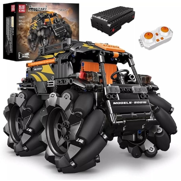 Mould King Military 20017 No ATV all terrain wheat wheel vehicle dynamic version