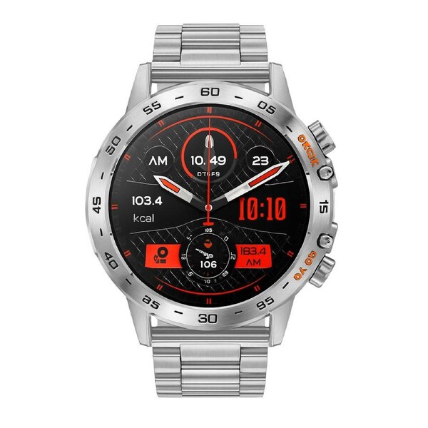 Smart Fitness Watch Sports Fitness Tracker Watch -Steel Silver