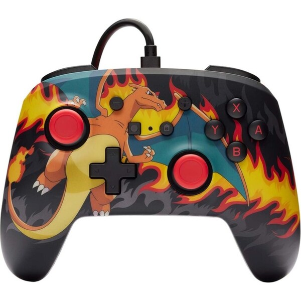 PowerA Nintendo Switch Enhanced Wired Gaming Controller Charizard Firestorm