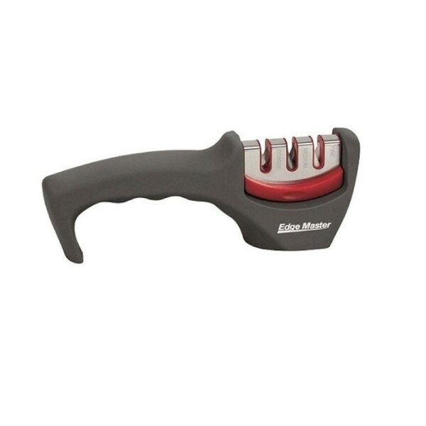 Edge Master Electric 3-Stage Knife Sharpener Tool w/ Ergonomic Handle Black