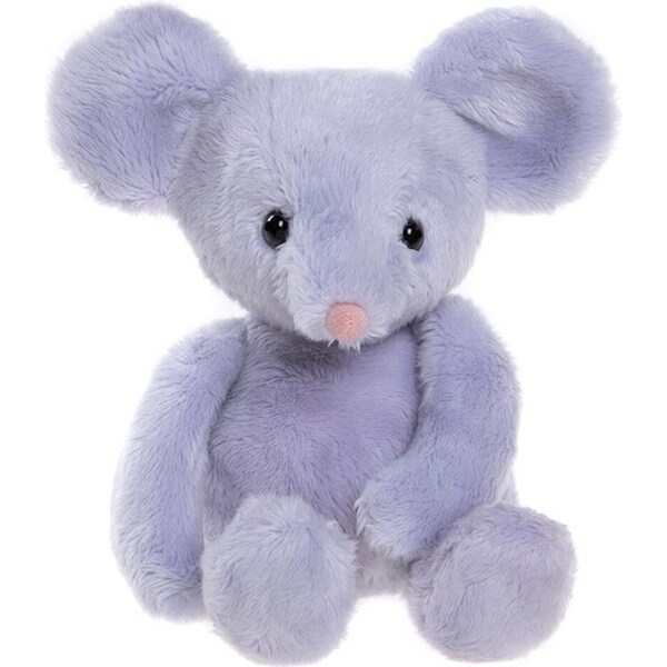 Charlie Bears Bear & Me Baby/Infant Pip Mouse 17x6cm Soft Toy Purple 0m+