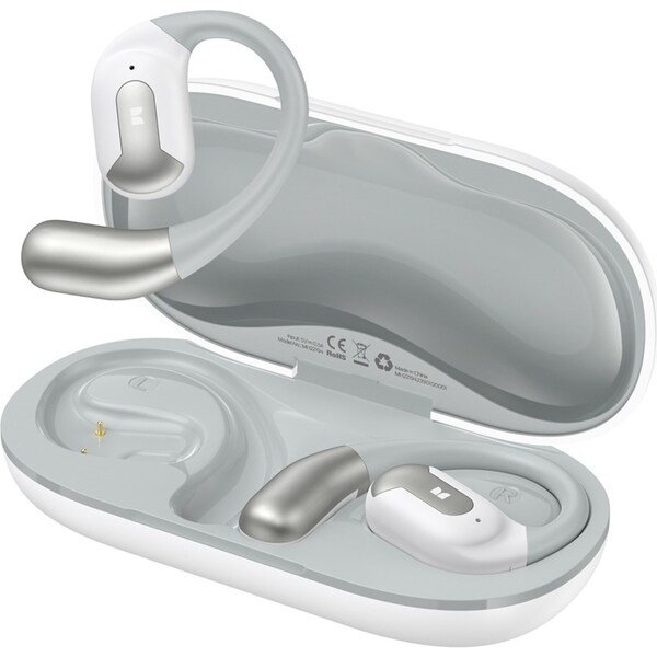 Monster Open Ear Wireless Bluetooth Earphones Rechargeable Waterproof White