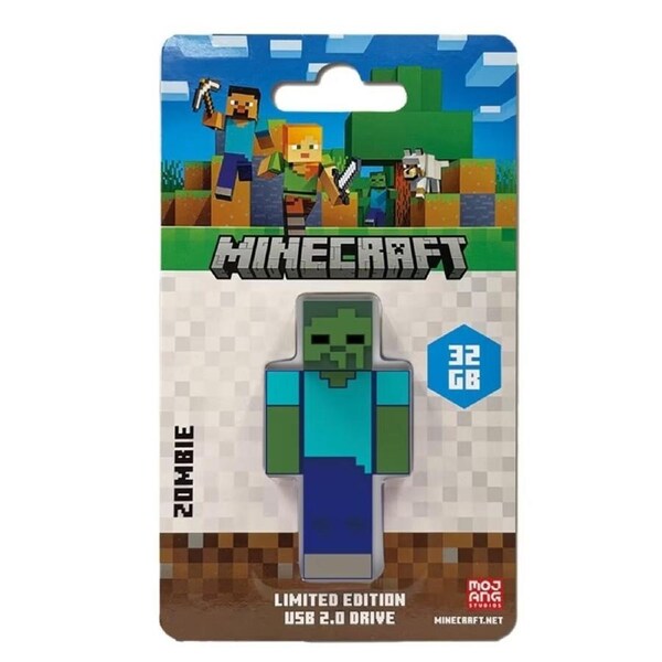 Verbatim Minecraft Collector s Edition USB Flash Drive - 32GB - Zombie - Retail
