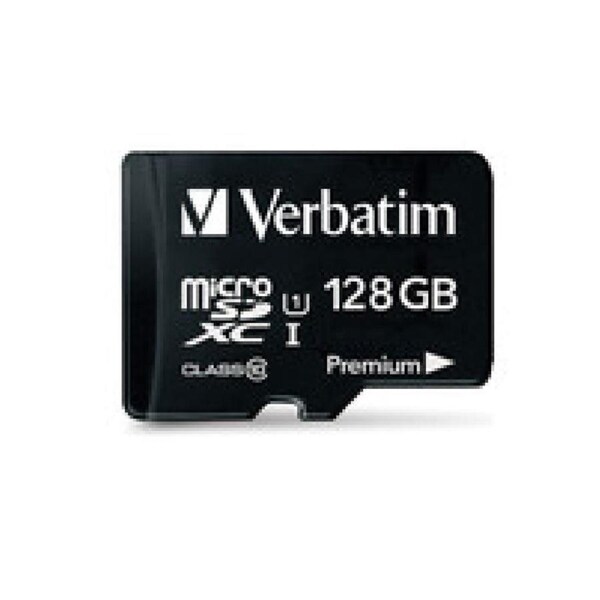 Verbatim 44085 Micro SDXC 128GB -Class 10 UHS-I- w Adaptor and Water Resistant