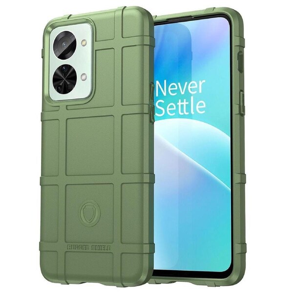 For Oneplus Nord 2t 5g Rugged Square Grid Design Soft Tpu Durable Phone Case Well-protected Shell