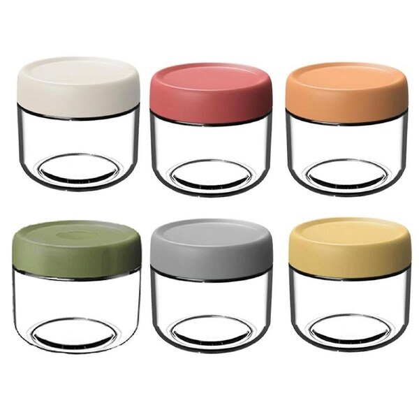 JOYBUY Colorful Glass Mason Jars - Stackable Yogurt & Overnight Oats Containers