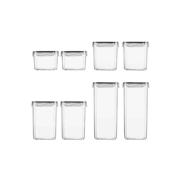JOYBUY Sealed Transparent Cereal and Candy Storage Container with Cover - 1 Set