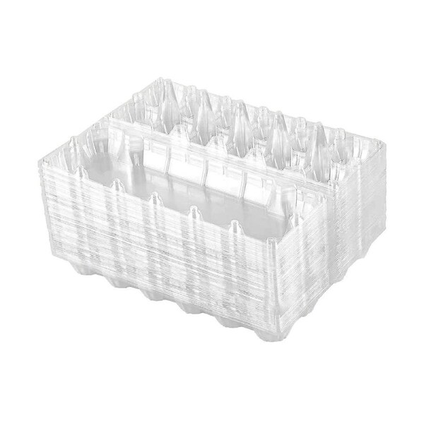 60 Pack Egg Cartons Cheap Bulk One Dozen Clear Empty Egg Cartons For Chicken Eggs