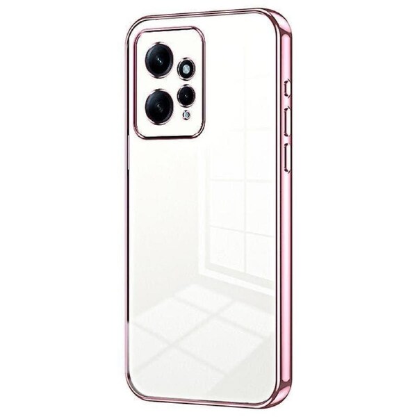 For Xiaomi Redmi Note 12 4G TPU Case Electroplated Crystal Clear Precise Lens Cutout Phone Cover