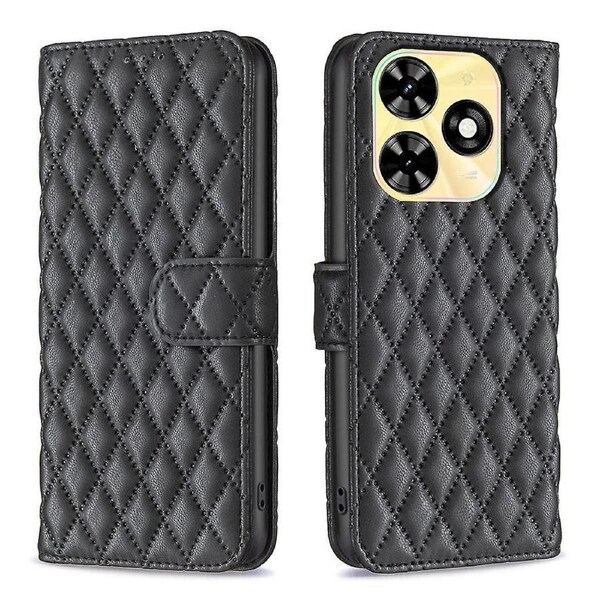 Imprinted Leather Phone Cover For Tecno Spark Go 2024 4g / Spark 20c / Pop 8, Wallet Design Case