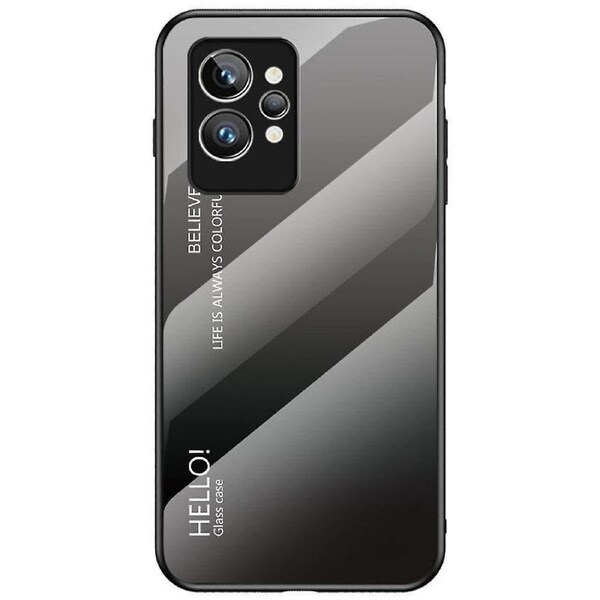 Gradient Color Well-protected Phone Case For Realme Gt2 Pro, Tempered Glass + Pc + Tpu Slim Lightweight Hybrid Cover