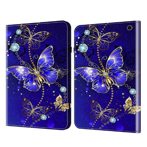 Card Holder Pu Leather Tablet Case For Amazon Fire Max 11, Pattern Print Protect Tablet Stand Cover