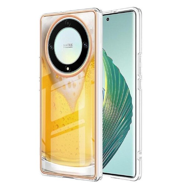 For Honor X40 5g / X9a 5g / Magic5 Lite 5g Imd Pattern Anti-drop Cover 2.0mm Tpu Electroplating Case