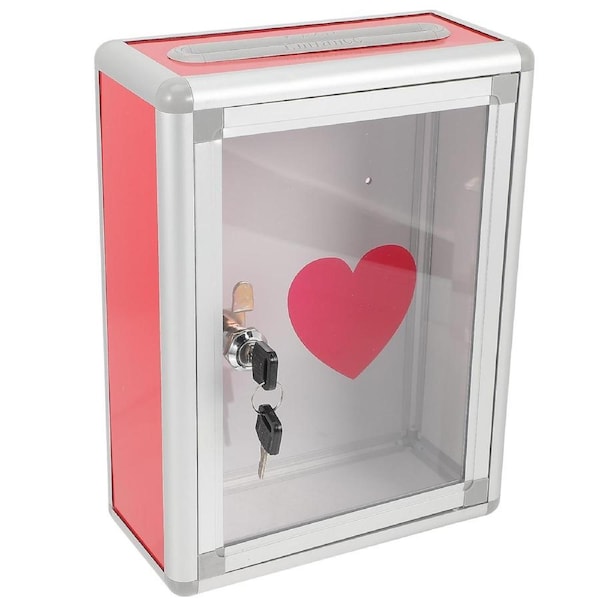 Fundraising Donation Box with Lock Public Ballot Box Voting Box Suggestion Box