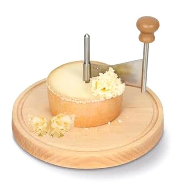Stainless Steel Cheese Curler & Cheese Shaver - Perfect For De Moine Cheese & Chocolate, Multifunct