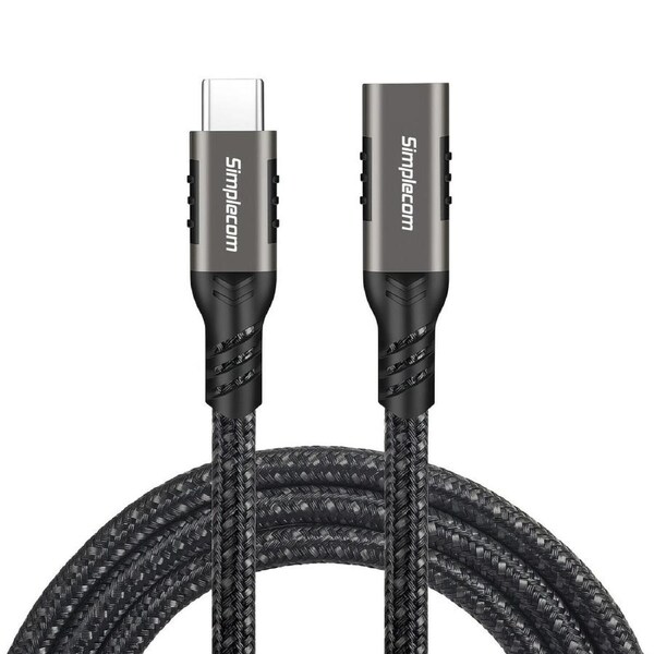 Simplecom CAU610 USB-C Male to Female Extension Cable USB 3.2 Gen2 PD 100W 20Gbps 1M