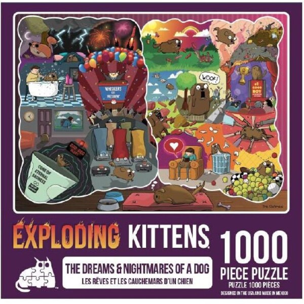 Exploding Kittens Puzzle The Dreams & Nightmares of a Dog 1000 pieces