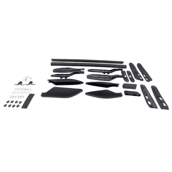 Aluminium Roof Rails Set Black Fit For Toyota Land Cruiser Prado 120 Series 2002-2009