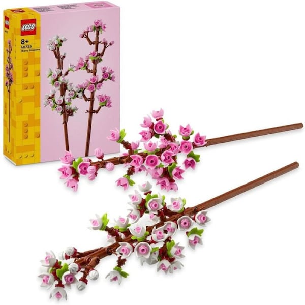 LEGO Iconic Cherry Blossoms 40725 Celebration Toy and Buildable Floral Display for Creative Kids, Flower for Girls and Boys Aged 8 and Over