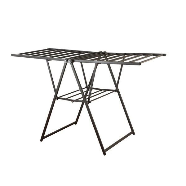 Clothes Airer Deluxe Extra Large Wide Jumbo Aluminum Black