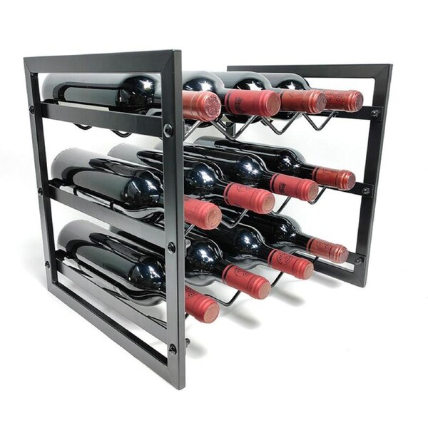 Wine Rack Heavy Duty Storage Stackable 4x3 (12 Bottles)