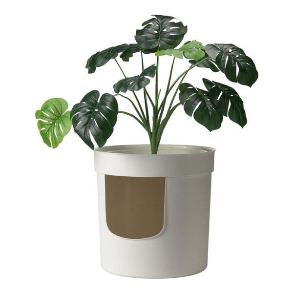 Moderna Hidden Planter Litter Box, Soft White
