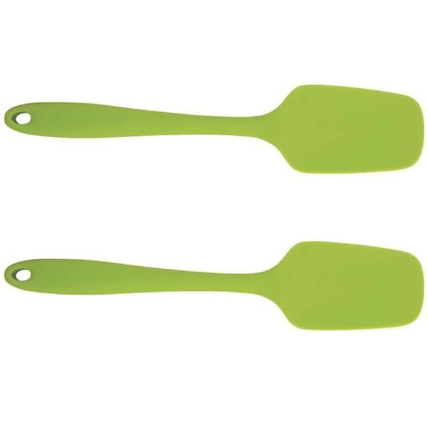 2x Avanti 28cm Silicone Spoon Spatula Kitchen Cooking/Baking Mixing Utensil GRN