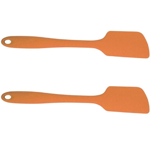 2x Avanti 28cm Silicone Spatula Scraper Kitchen Food/Baking Mixing Utensil ORNG