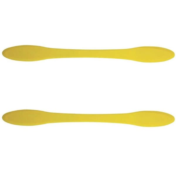 2x Avanti 28.5cm Silicone Two End Narrow Spatula Kitchen Baking Utensil Yellow