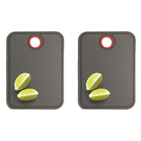 2x Avanti 18cm Plastic Bar Board Kitchen Cutting/Dicing Food Chopping Block Asst