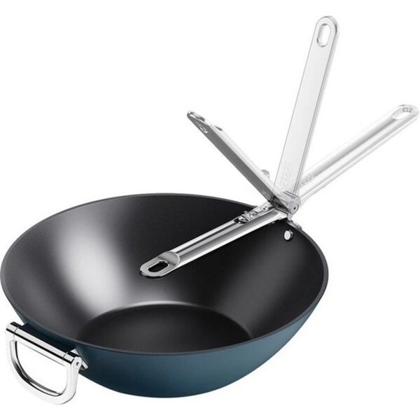 Joseph Joseph Space Folding Handle Non-stick Wok Kitchen Cookware 32cm