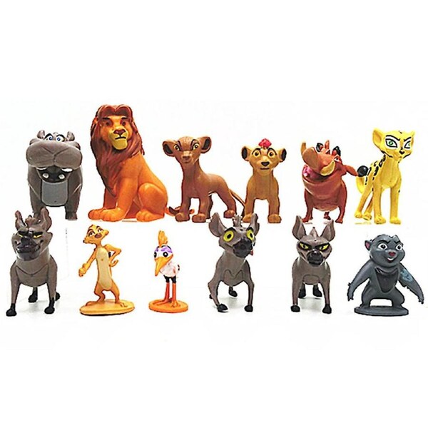 12pcs/set The Lion Guard Toys, Lion King Action Figures, Animal Character Toys Mini Figure Set