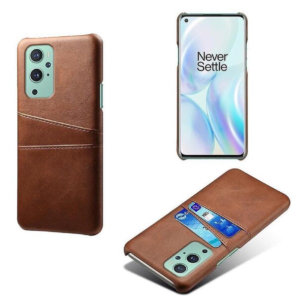 Ksq Pu Leather+plastic Case With 2 Card Slots For Oneplus 9 (eu / Us Version)